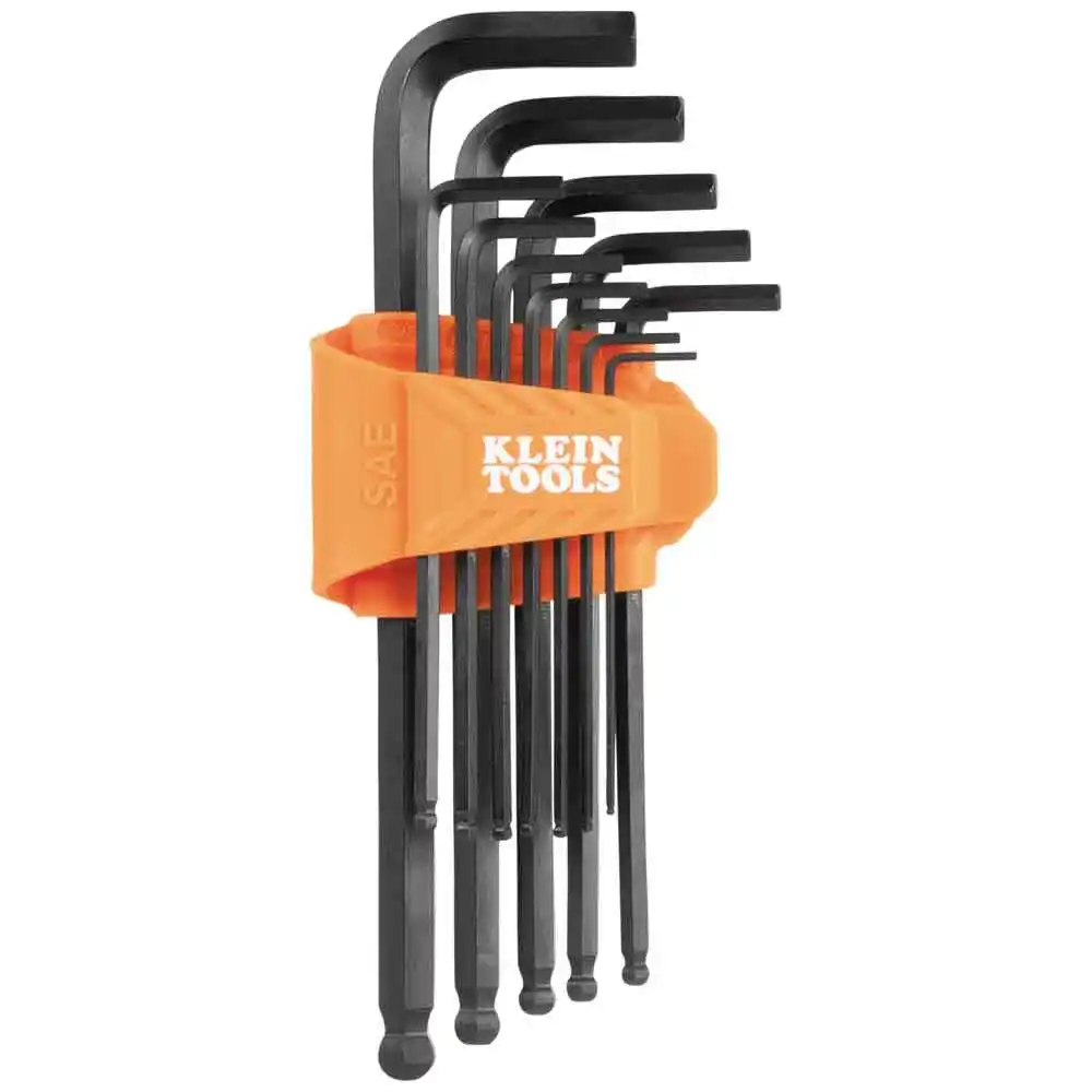 KLEIN SAE L Style Ball End Hex Key Set - 10 Piece A-BLS12
