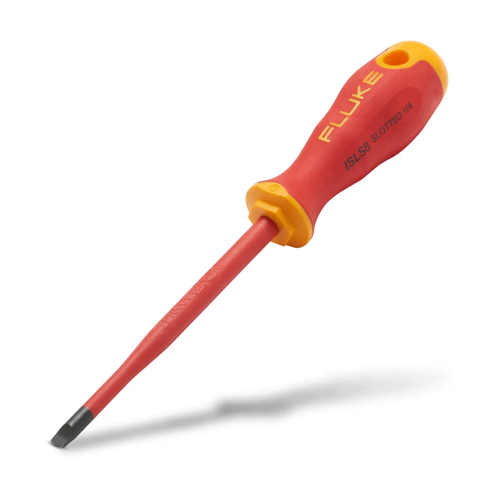 FLUKE 6mm x 125mm 1000v 1/4 blade Insulated Slotted Screwdriver FLUISLS8