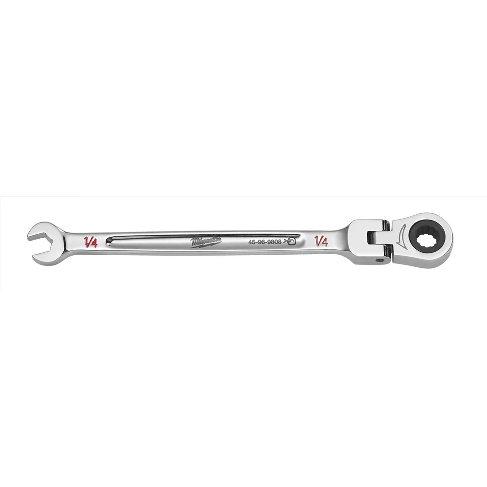 MILWAUKEE1/4" AF R/OE Flex Head Ratcheting Spanner 45969808