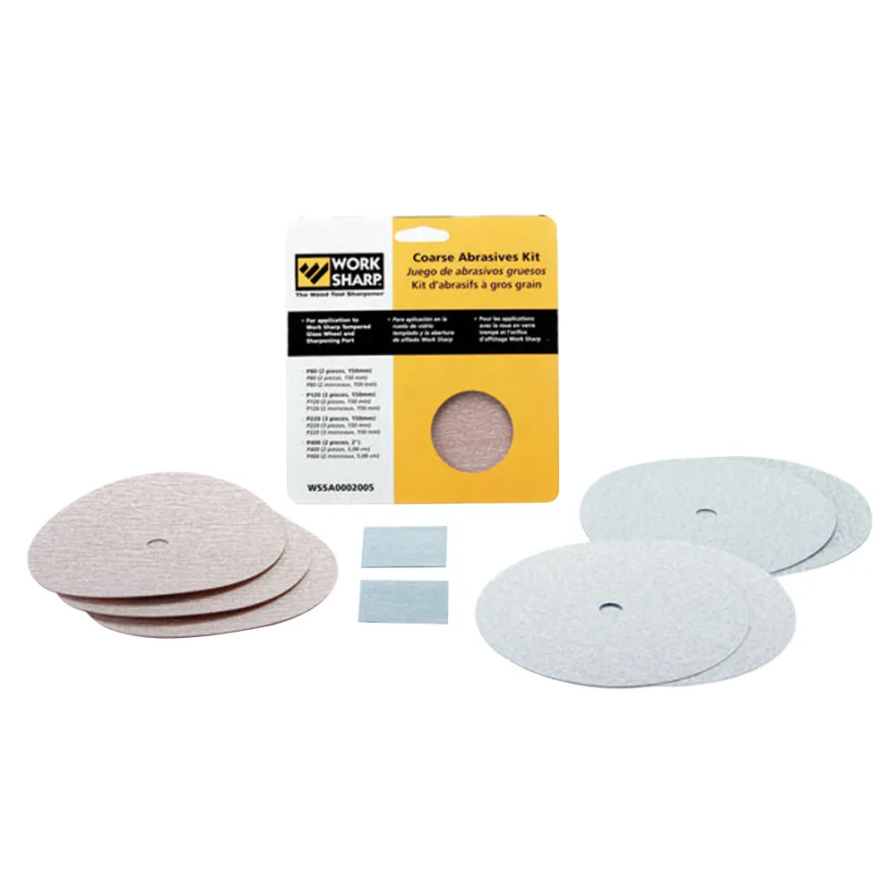 WORK SHARP 2000 & 3000 Coarse Abrasive Kit - 9 Piece WSSA0002005
