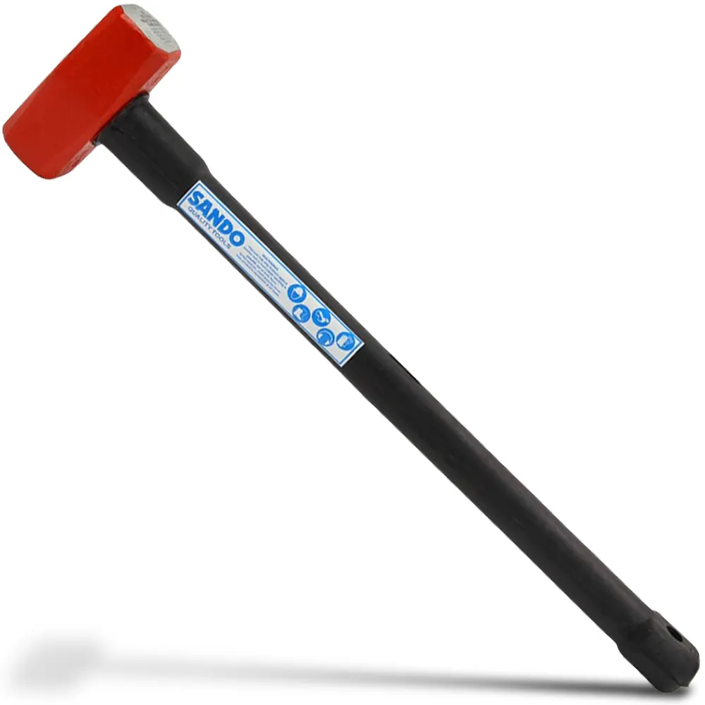 SANDO 600mm 4lb Steel Sledge Hammer with Rubber Sleeve Handle SDSLDG424
