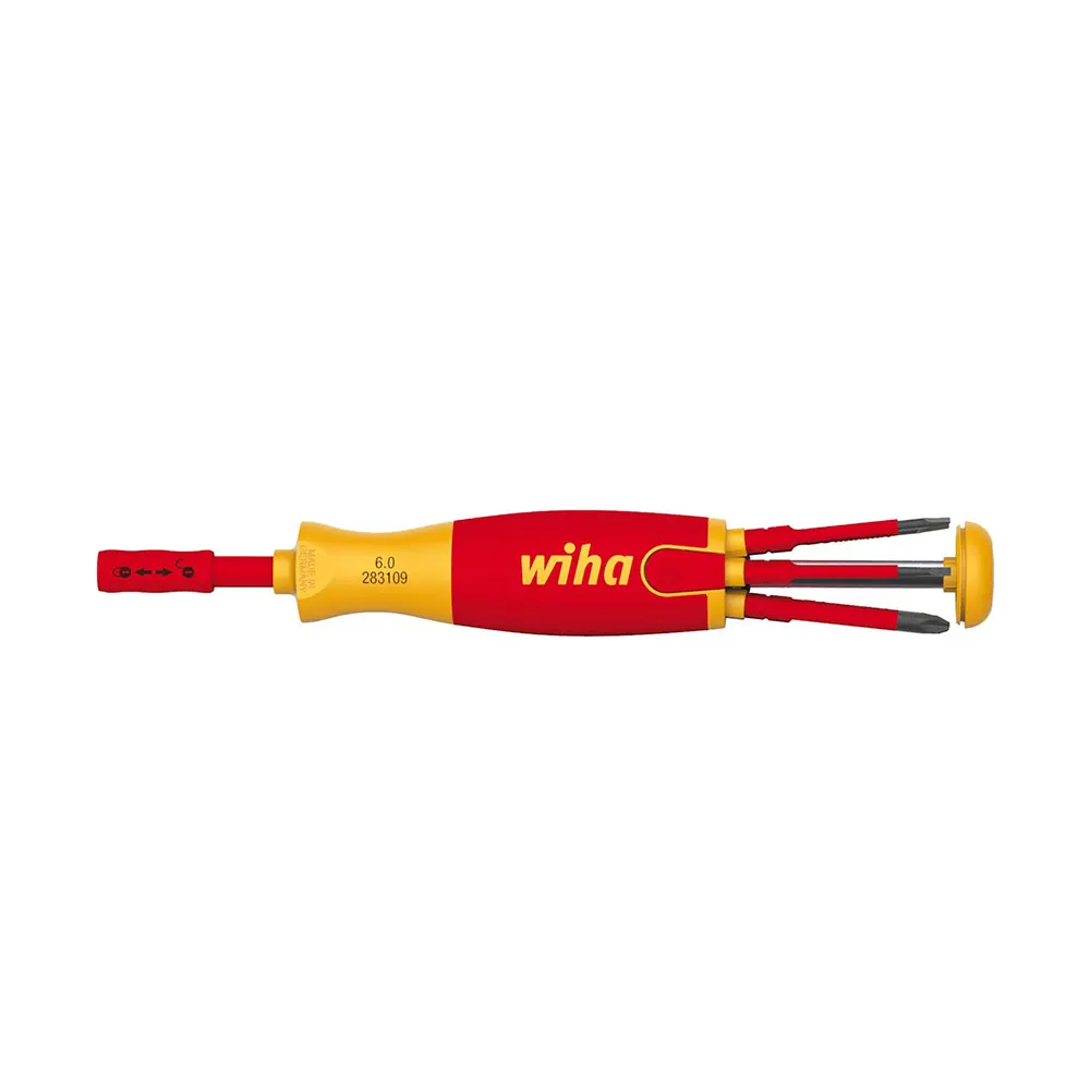 WIHA 6 Bits Screwdriver Bit with Magazine LiftUp 38612