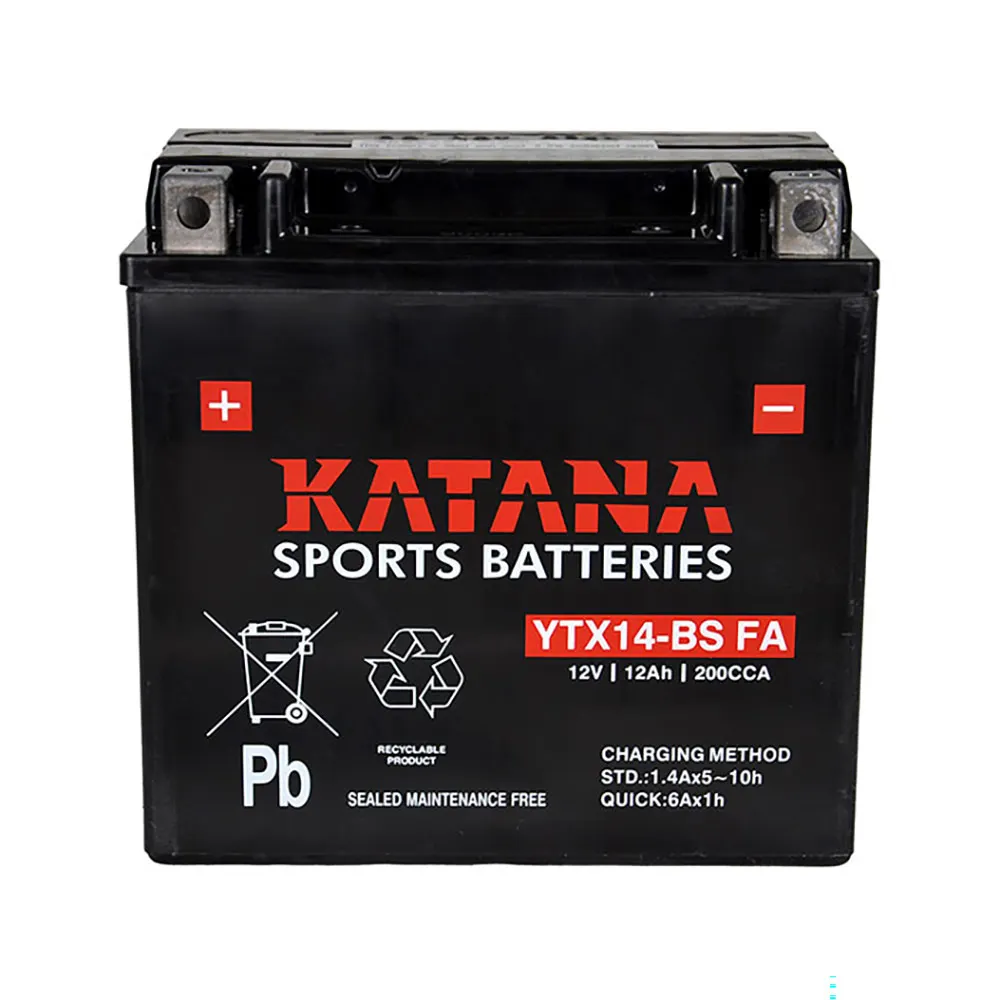KATANA MOTORCYCLE YTX14-BS FA Motorcycle Battery 151017