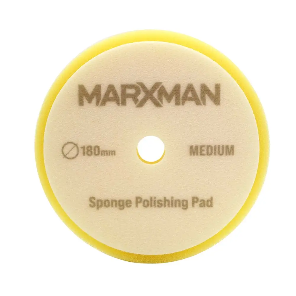 MARXMAN 180mm Medium Velcro H&L Sponge Polishing Pad MPS180M