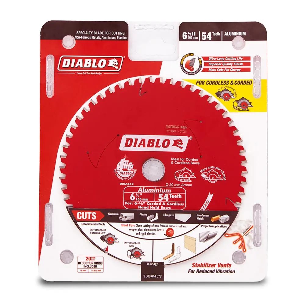 DIABLO 165mm 54T Aluminium/Plastics Saw Blade 2608644678