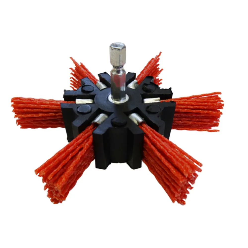 JOSCO 100mm 1/4-Hex Mounted Abrasive Nylon Fan Grinder JAF100R