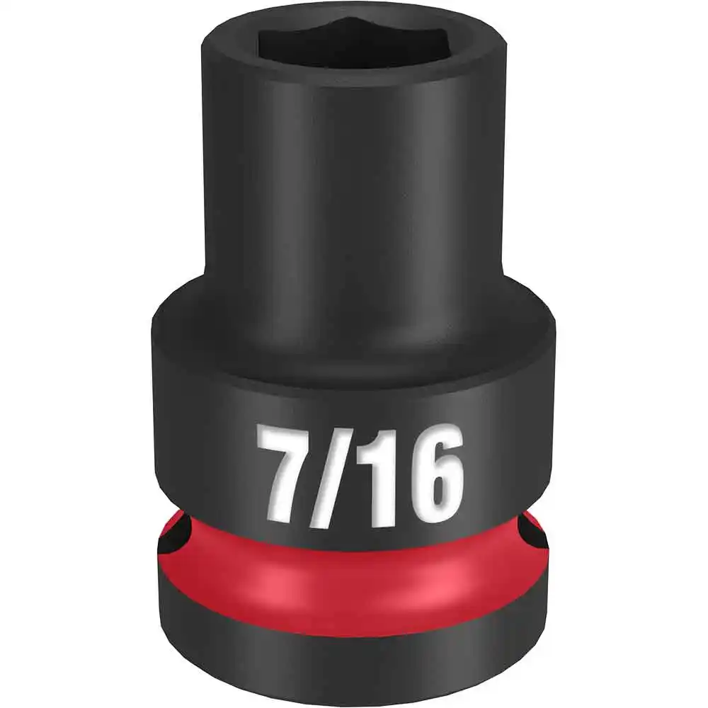 MILWAUKEE SHOCKWAVE 1/2" Drive 7/16" Standard 6 Point Impact Socket 49666201