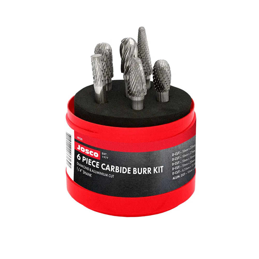 JOSCO Carbide Burr Kit - 6 Piece JBS6