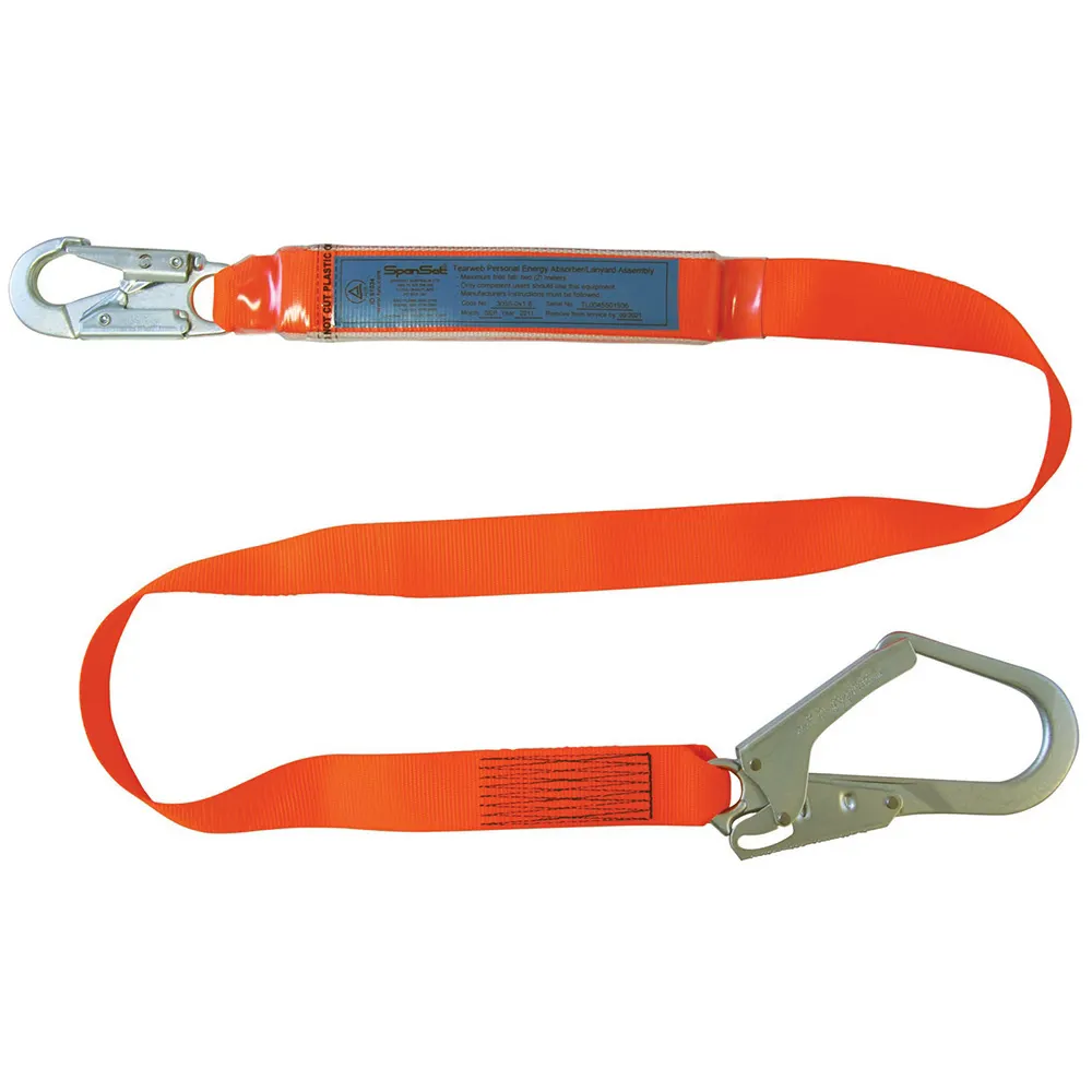 SPANSET General Purpose 1.8m Lanyard With Snap Hook & Scaff Hook 3055-SCAFF