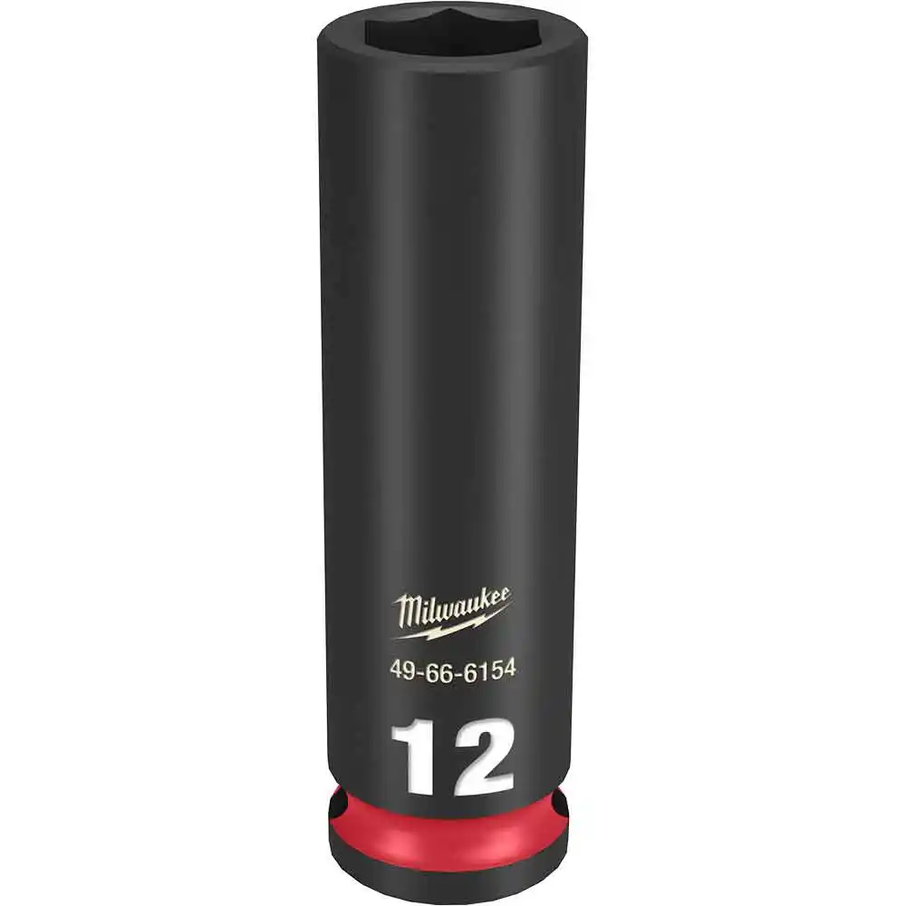 MILWAUKEE SHOCKWAVE 3/8" Drive 12mm Deep 6 Point Impact Socket 49666154