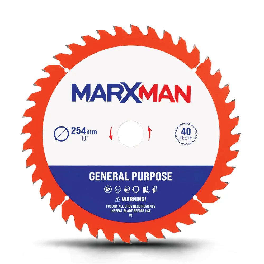 MARXMAN 254mm 40T TCT Wood G/Purpose Circular Saw Blade MMCSS25440