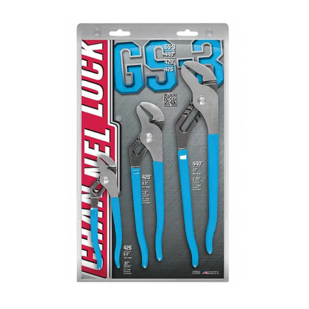 CHANNELLOCK Tongue & Groove Pliers - 3 Piece GS3