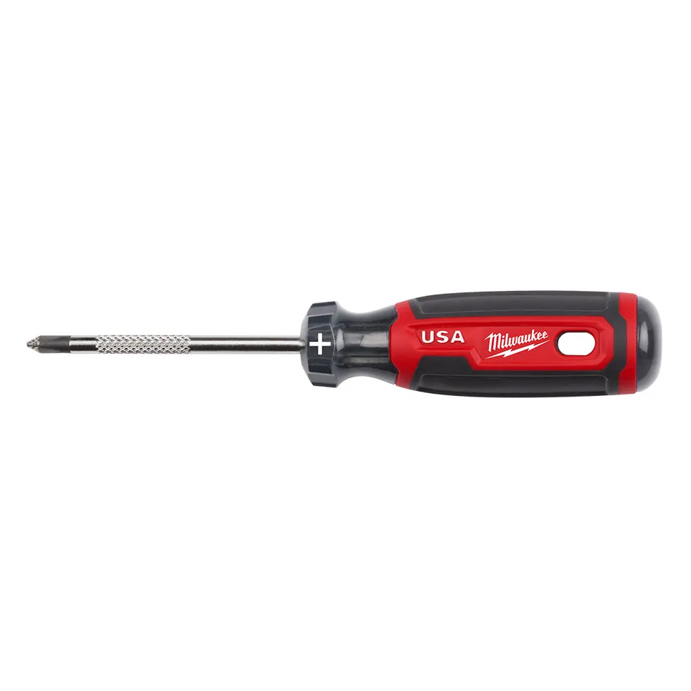 MILWAUKEE 76mm #1 USA Made Acetate Soft Grip Handle Phillips Screwdriver MT201