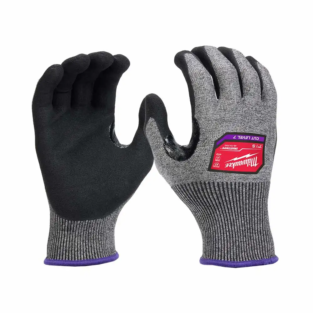 MILWAUKEE Cut F(7) High Dexterity Nitrile Dipped Gloves 48737010