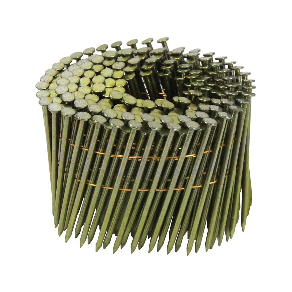 AIRCO Coil Nail Smooth Shank Bright Steel - 75mm Box of 4000 YA75310