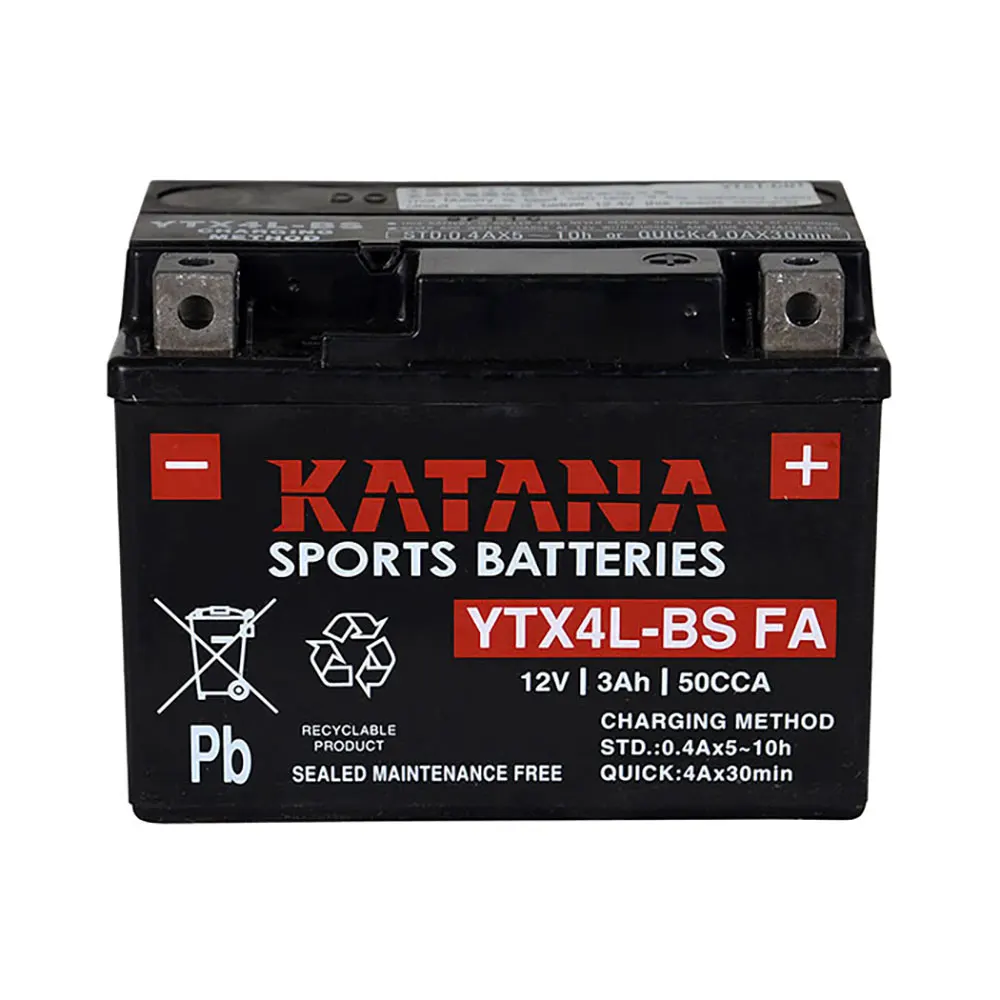 KATANA MOTORCYCLE YTX4L-BS FA Motorcycle Battery 151011