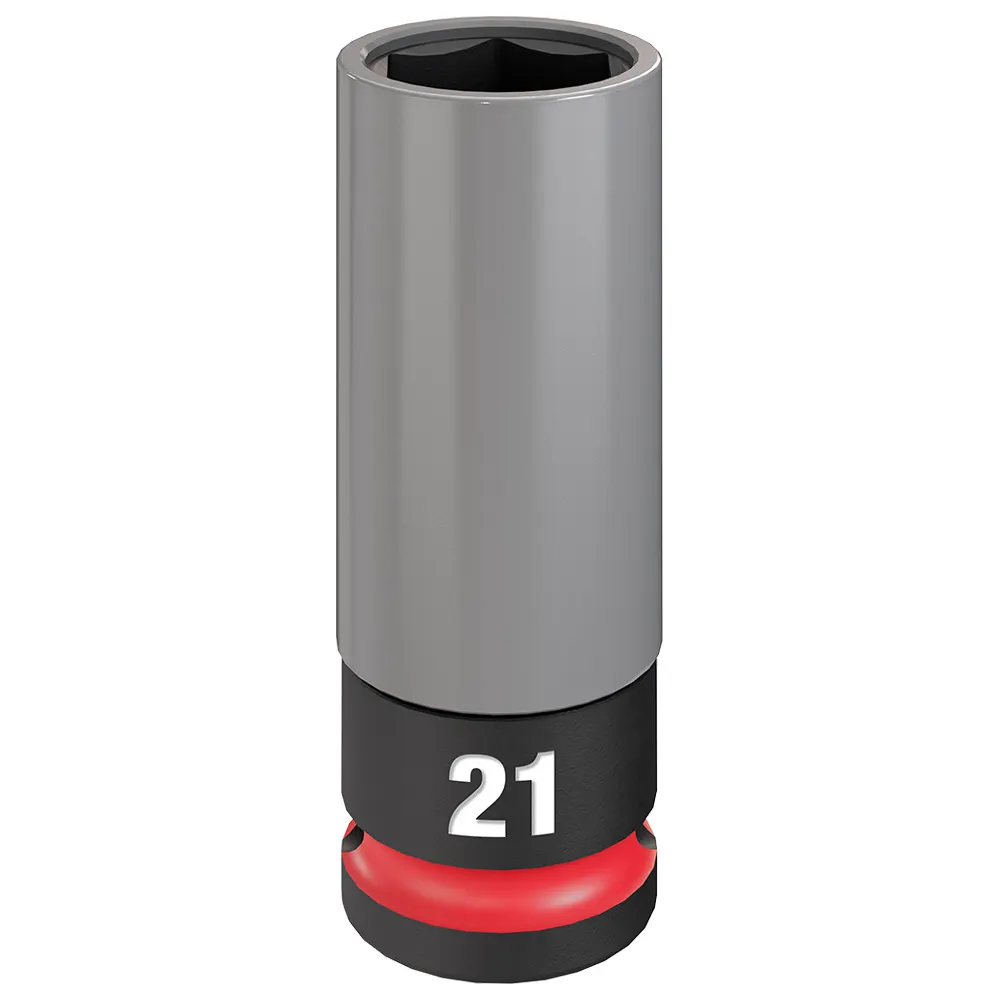 MILWAUKEE SHOCKWAVE Impact Duty 1/2" Drive 21mm Lug Nut Wheel Socket 49667806