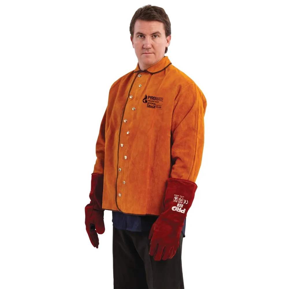 PROCHOICE PYROMATE 3XL Large Leather Welding Jacket WJ3XL