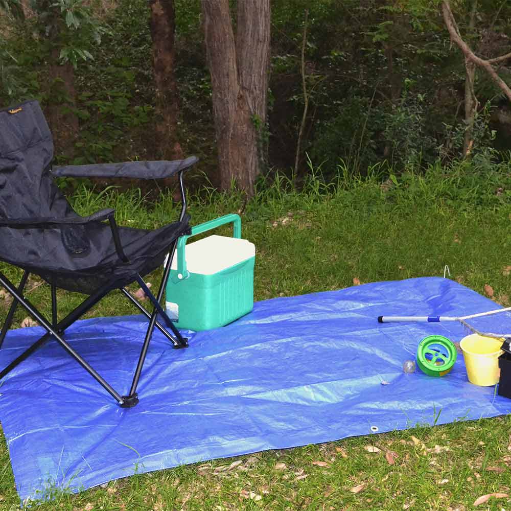 POLYTUF 1.8m x 2.4m Blue Medium Duty Tarp B710