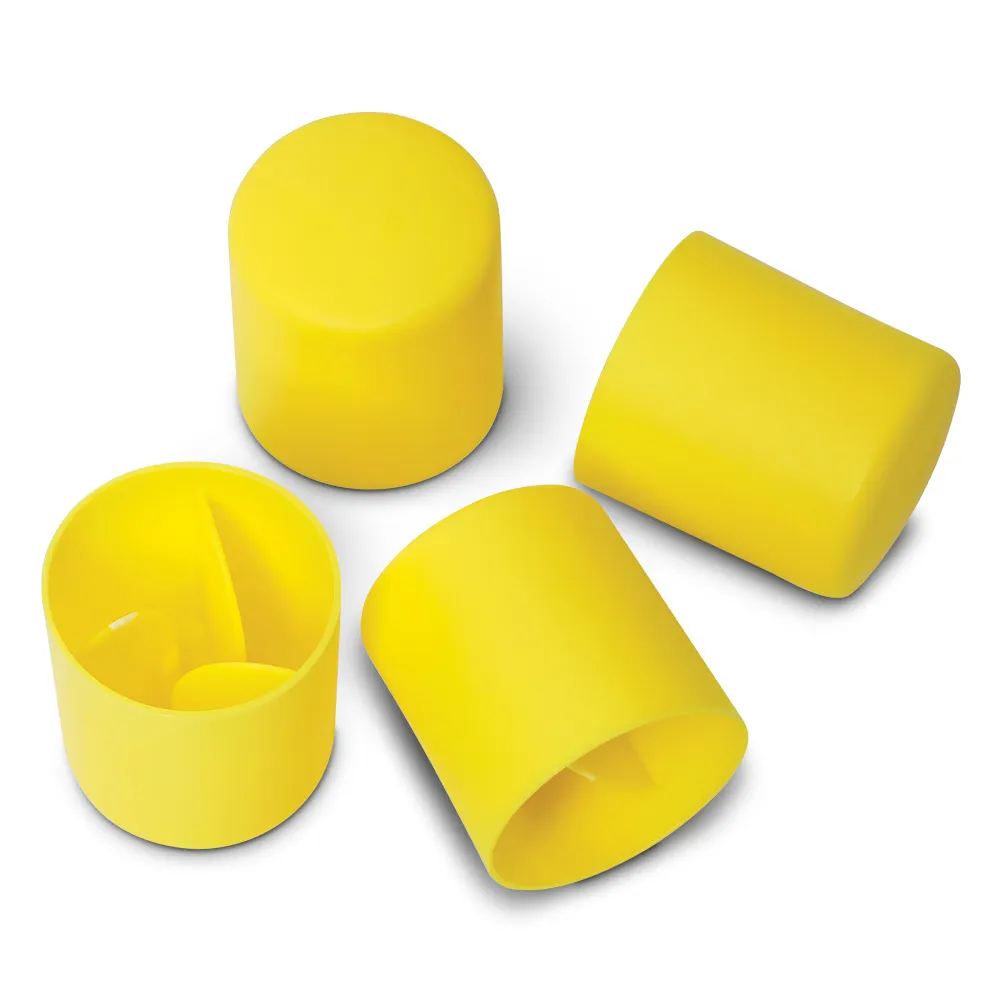 GUARDALL Star Picket Yellow Safety Caps - 100 Piece GSPC1Y