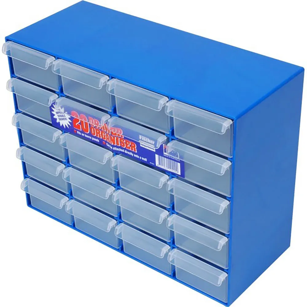 FISCHER 305 x 128 x 230mm 20 Draw Organiser Drawer Storage 1H051