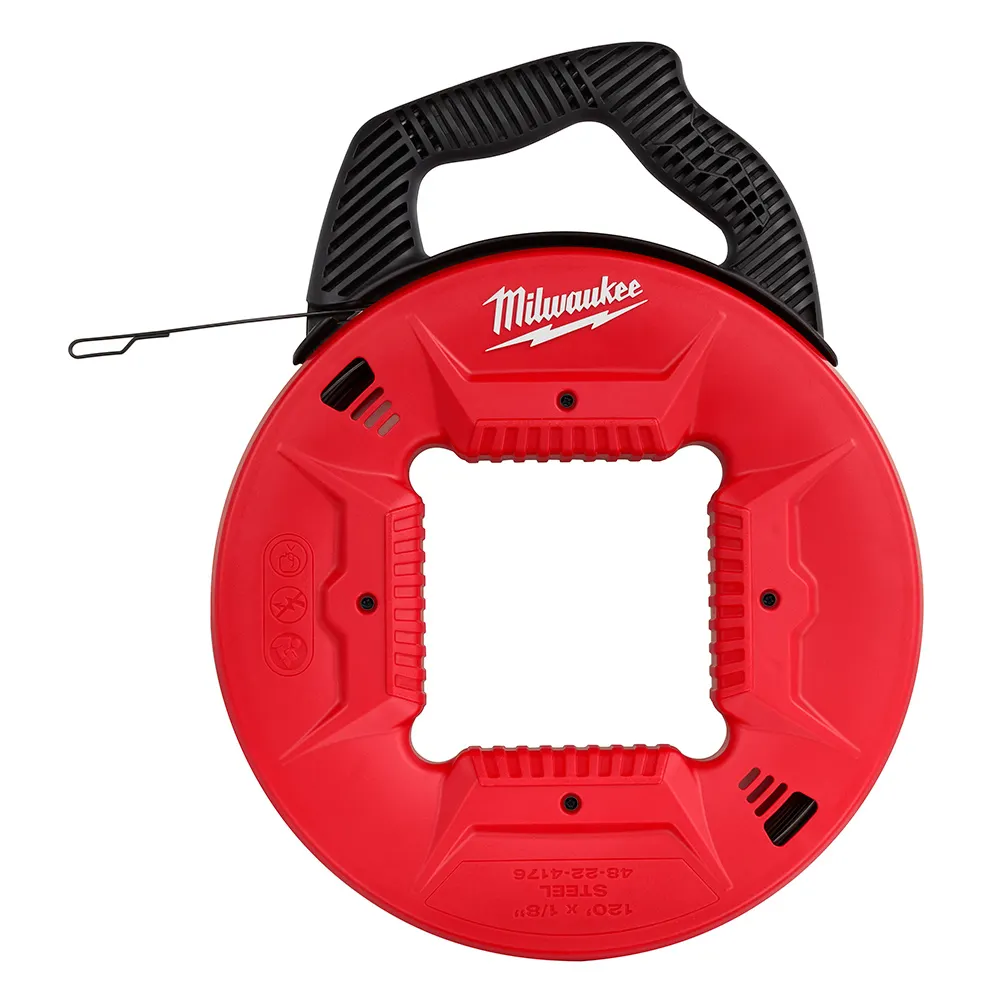 MILWAUKEE 3.2mm x 36m/120ft Steel Fish Tape 48224176