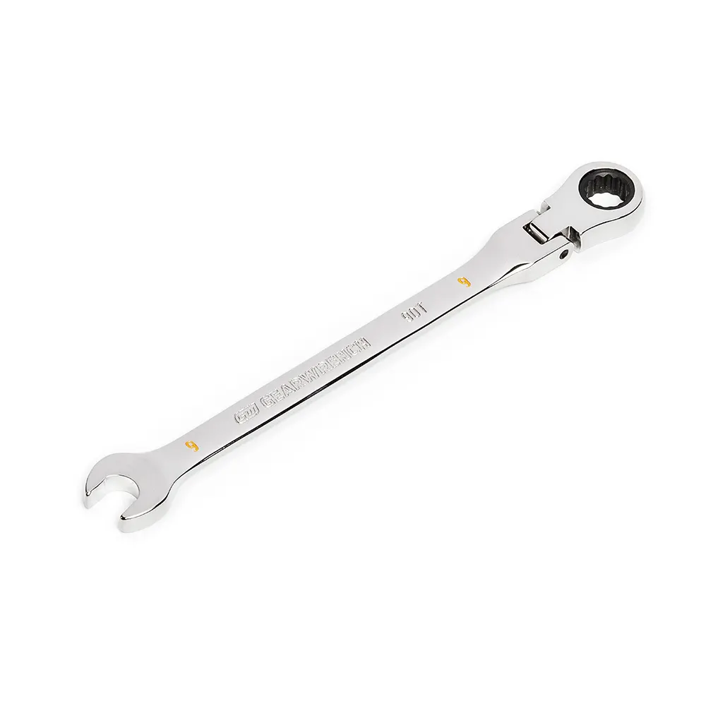 GEARWRENCH 9mm 90T Flexhead Ratcheting Combination Wrench 86709