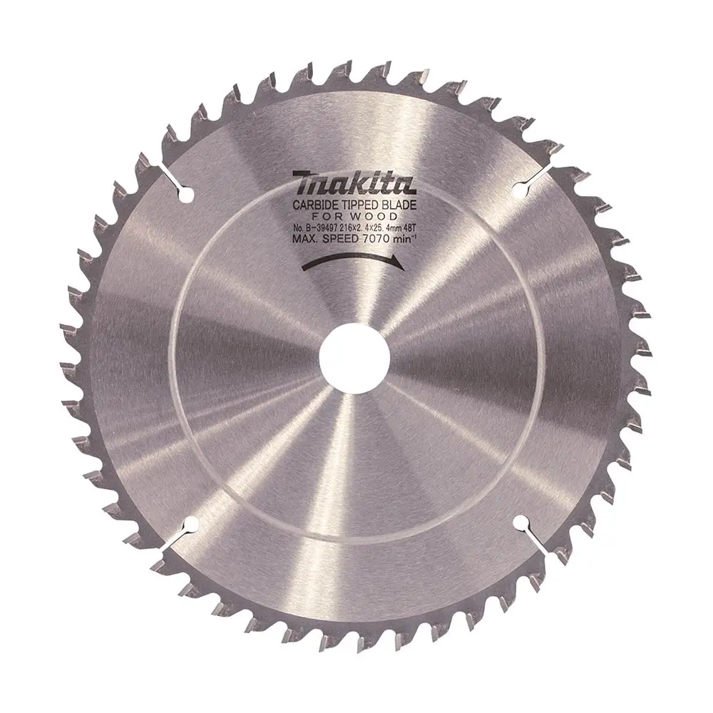MAKITA 216mm x 25.4mm x 48T Standard TCT Saw Blade B-39497