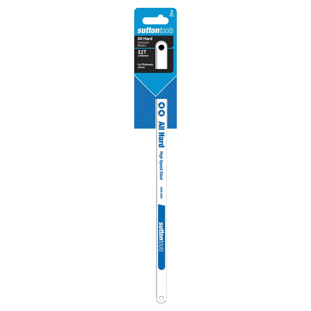 SUTTON 300mm 32TPI Hard HSS Hacksaw Blade - 2 Pack H3450032