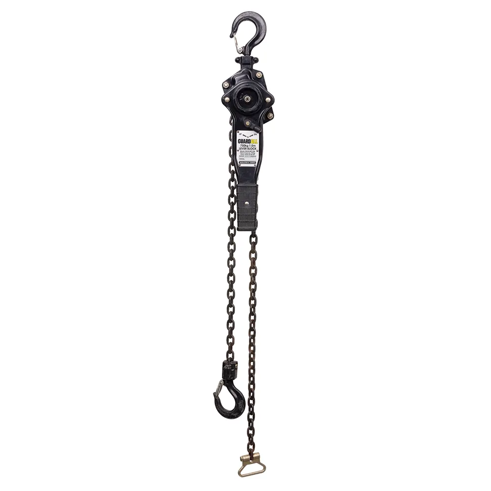 GUARDALL Lever Block 750Kg Industral Series 1.5M G 80 Load Chain