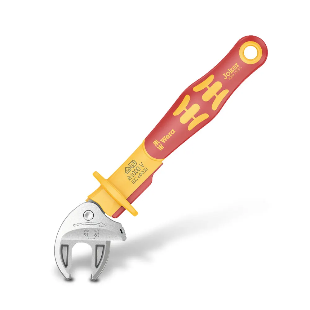 WERA 16-19mm 5/8"-3/4" 6004 Joker VDE L VDE-Insulated Self-Setting Spanner WER020153