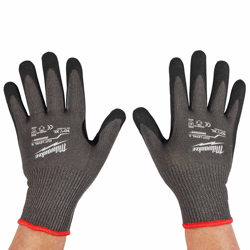 MILWAUKEE Cut Level 5E Nitrile Dipped Gloves 1 Pack - XL 48738653