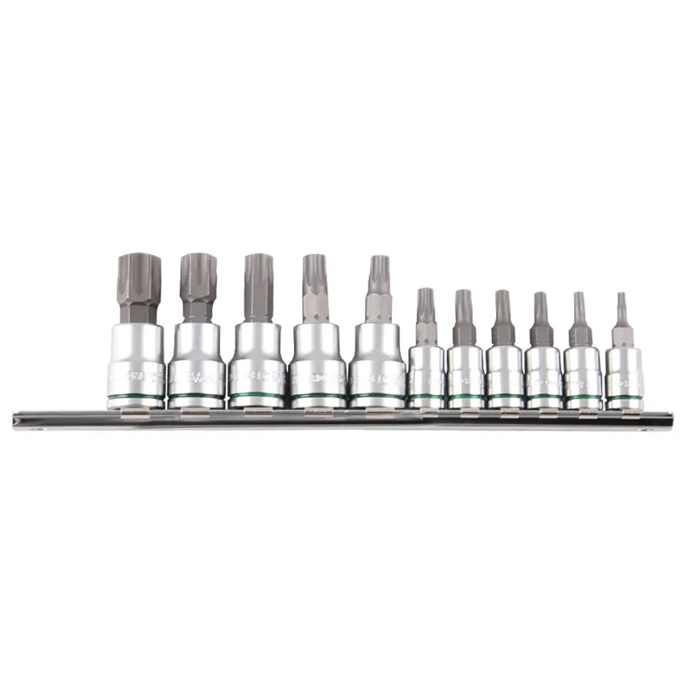KINCROME 1/4 & 3/8inch Drive TORX Short Series Socket Set - 11 Piece K5025