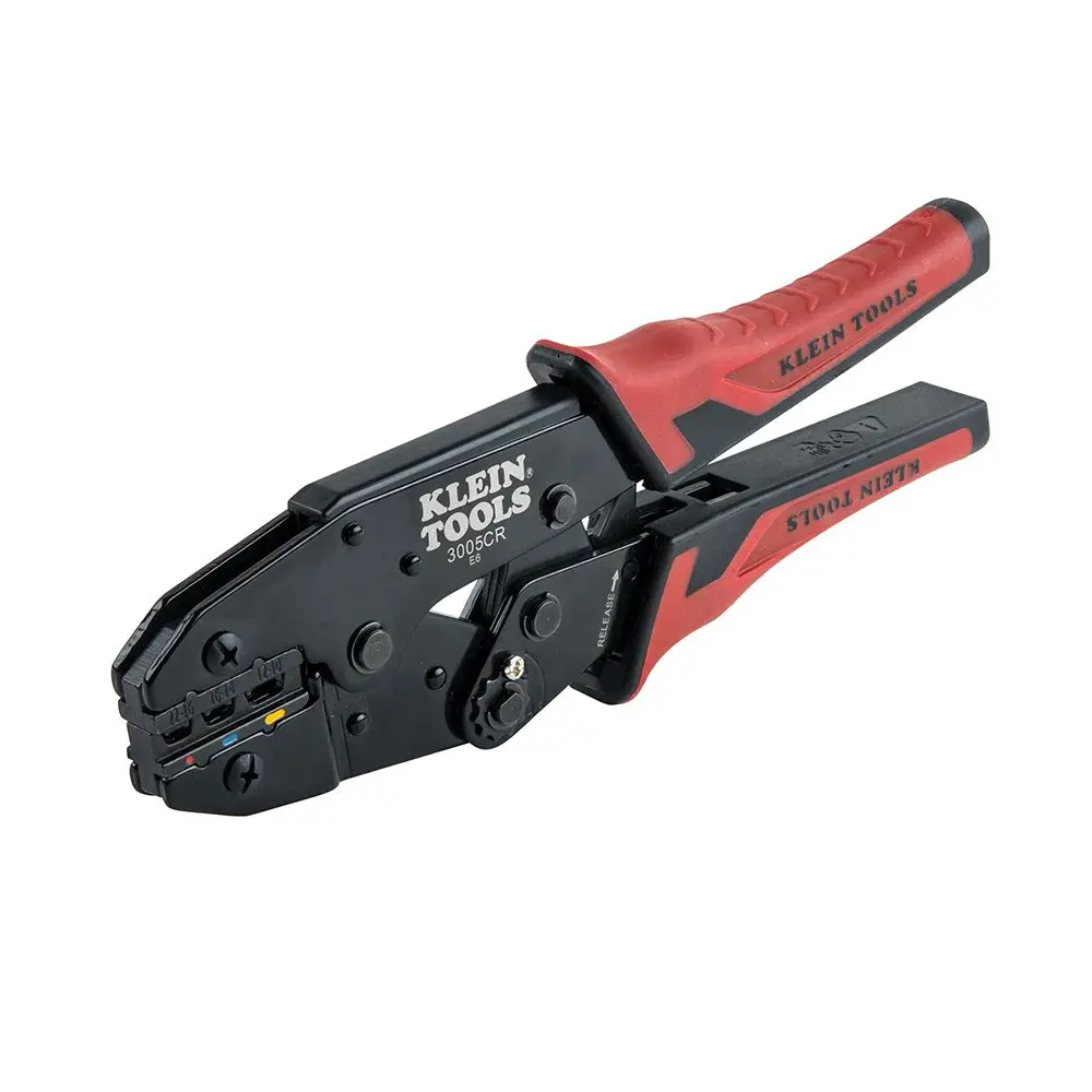 KLEIN 0.5-6mm Insulated Ratcheting Crimper A3005CR