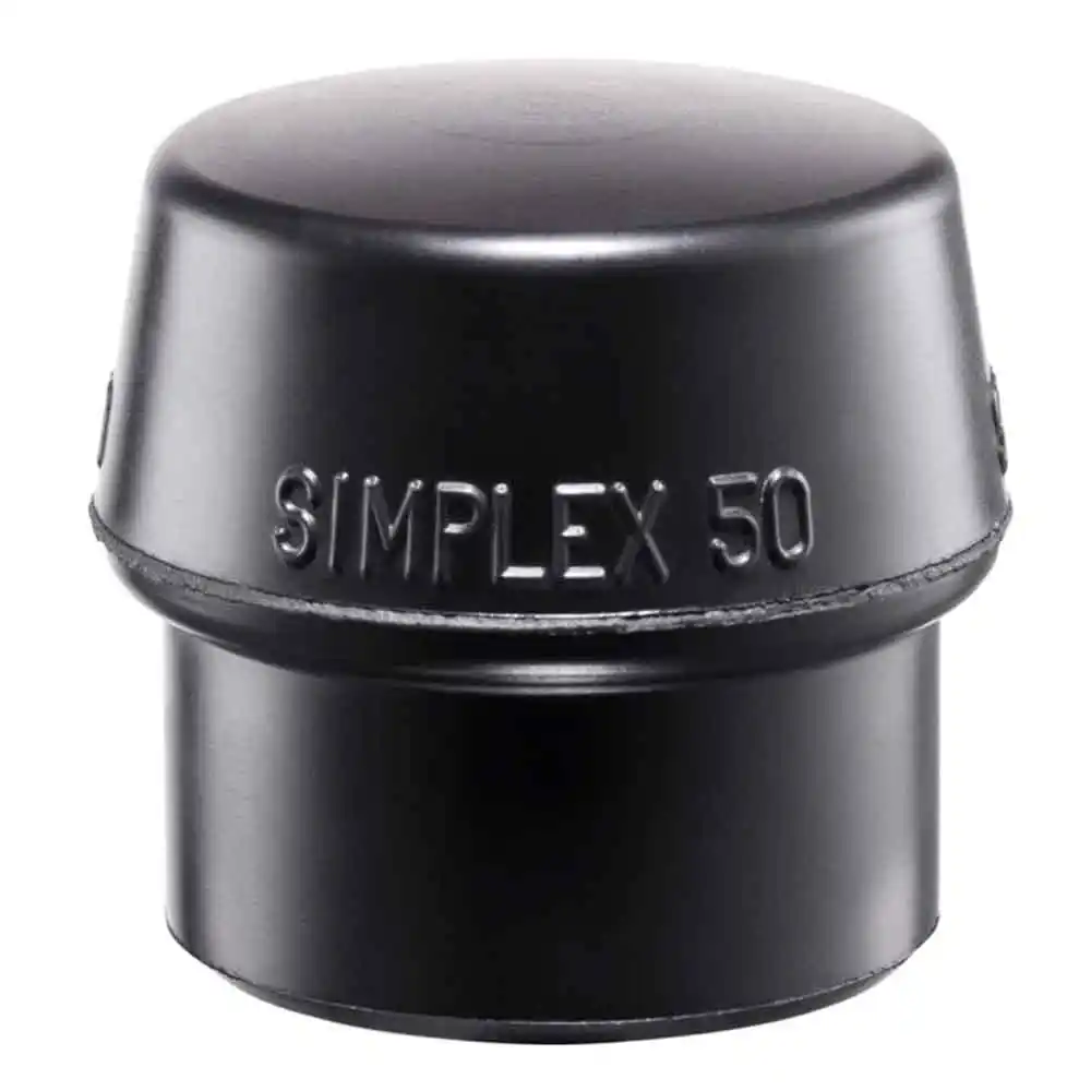 HALDER 1pk 50mm Insert Rubber Mallet Tips - Black 3202.05
