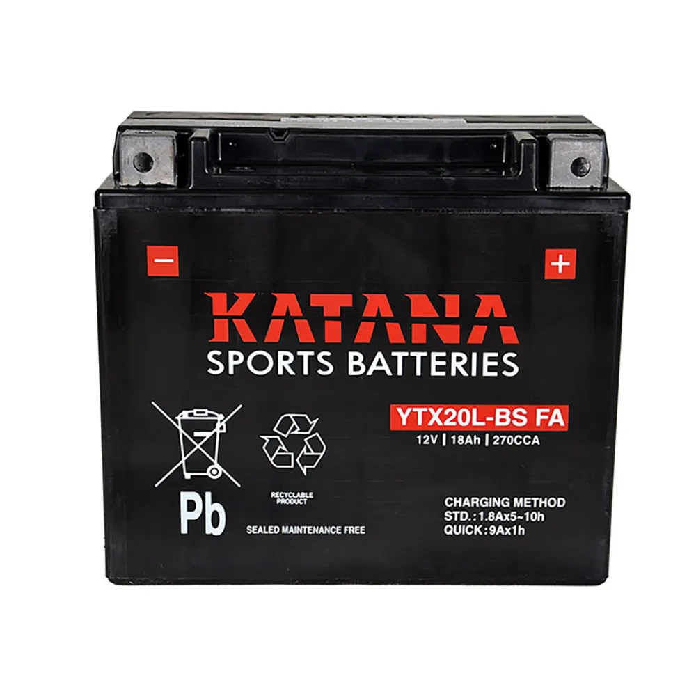 KATANA MOTORCYCLE YTX20L-BS FA Motorcycle Battery 151018