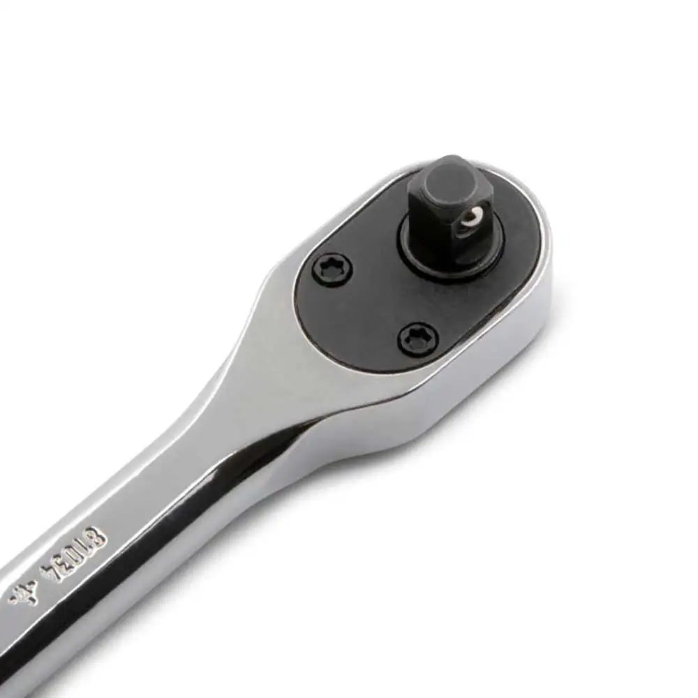 GEARWRENCH 1/4inch Drive 120XP Full Polish Chrome Extra Long Handle Teardrop Ratchet 81034XP