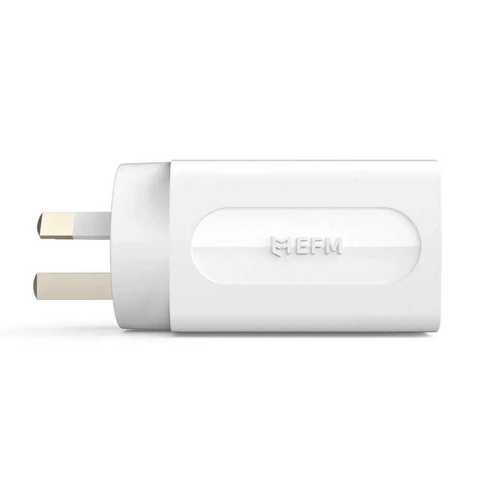 EFM 65W GaN Dual Port Wall Charger - White EFPW65U932WHI