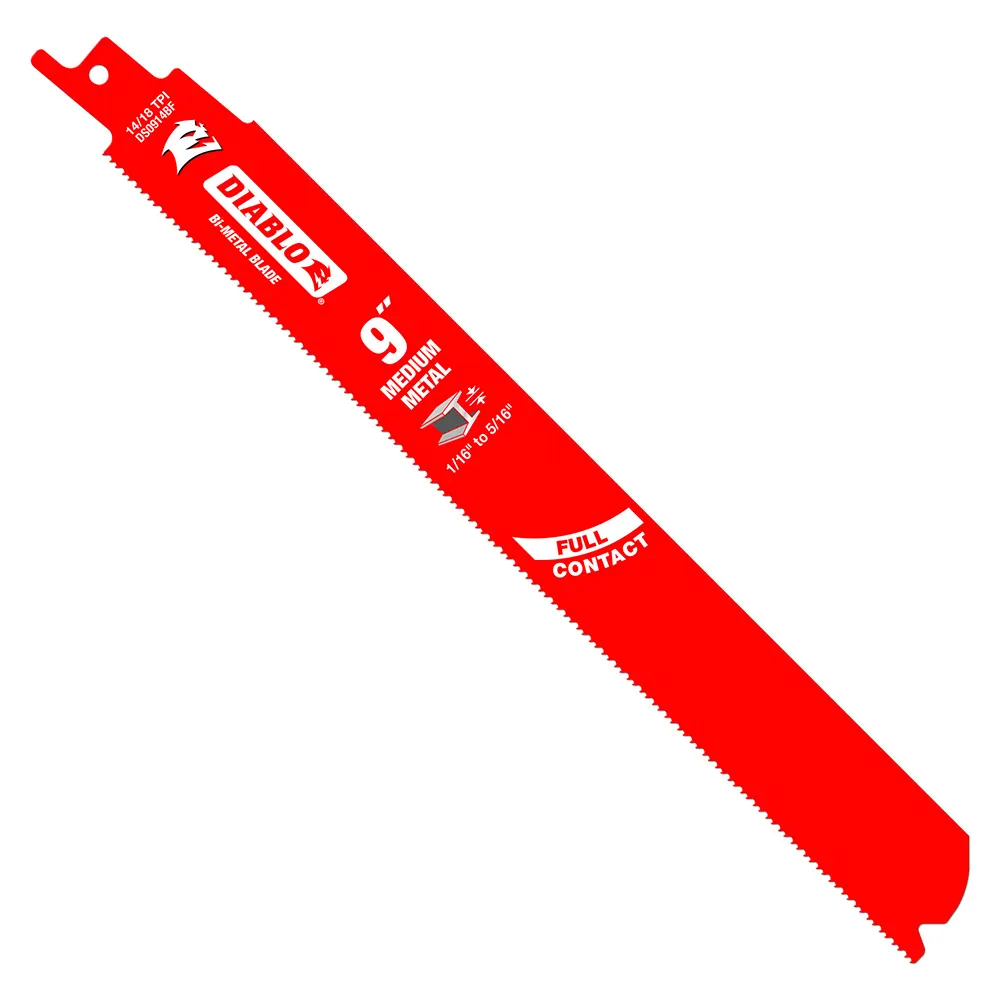 DIABLO 229mm Bi-Metal Recip Blade for Medium Metal Cutting - 5 Piece 2610050177