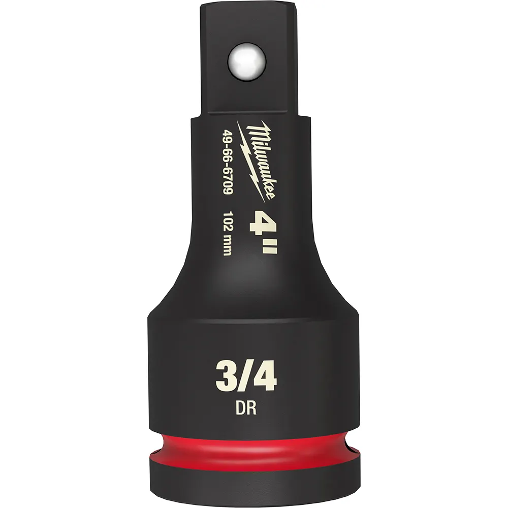 MILWAUKEE SHOCKWAVE 3/4" Drive 102mm (4") Impact Socket Extension 49666709