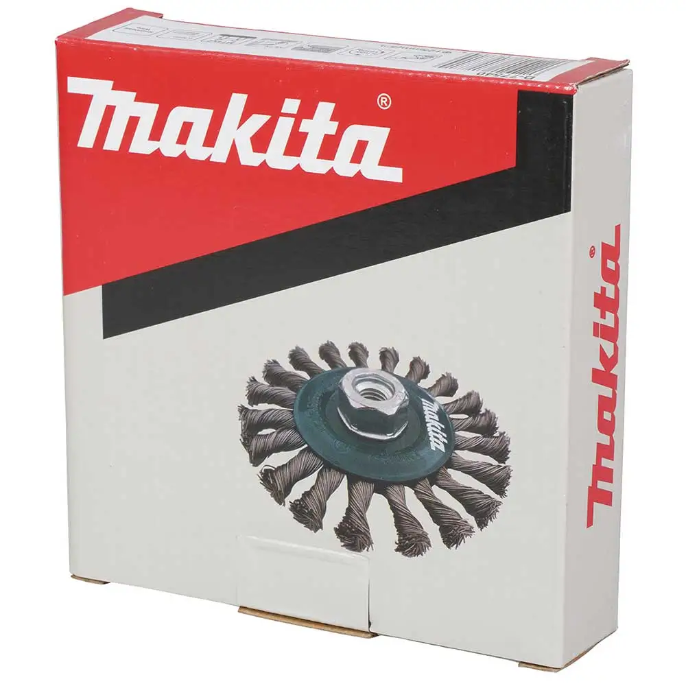 MAKITA 125mm x M14-2 Stainless Steel Wheel Brush Knot D-77540