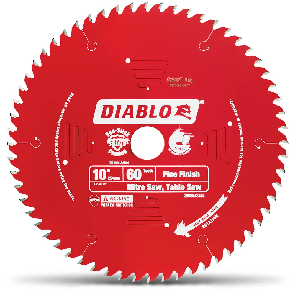 DIABLO 254mm 60T Fine Finish Saw Blade 2608642393