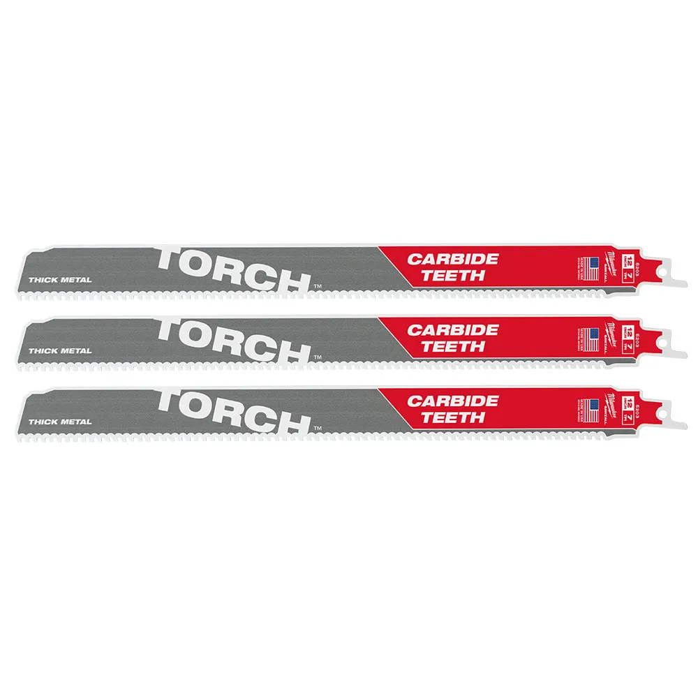 MILWAUKEE 300mm Wrecker General Purpose SAWZALL Blade - 3 Piece 48005303