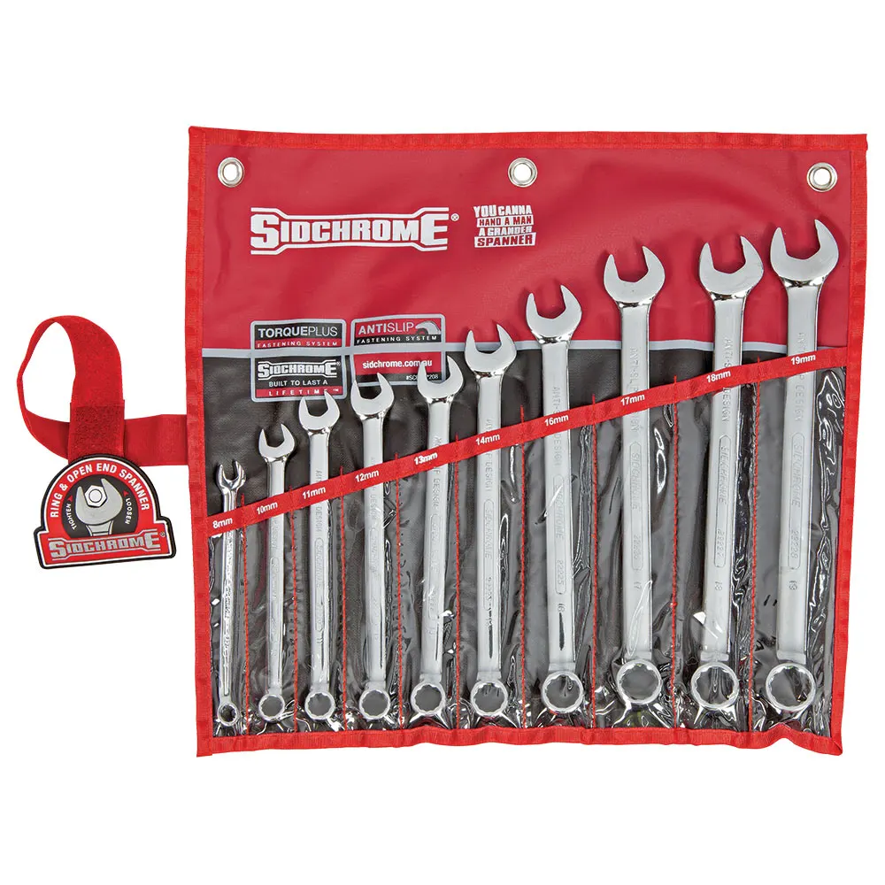 SIDCHROME 10 Piece Spanner Set SCMT22208