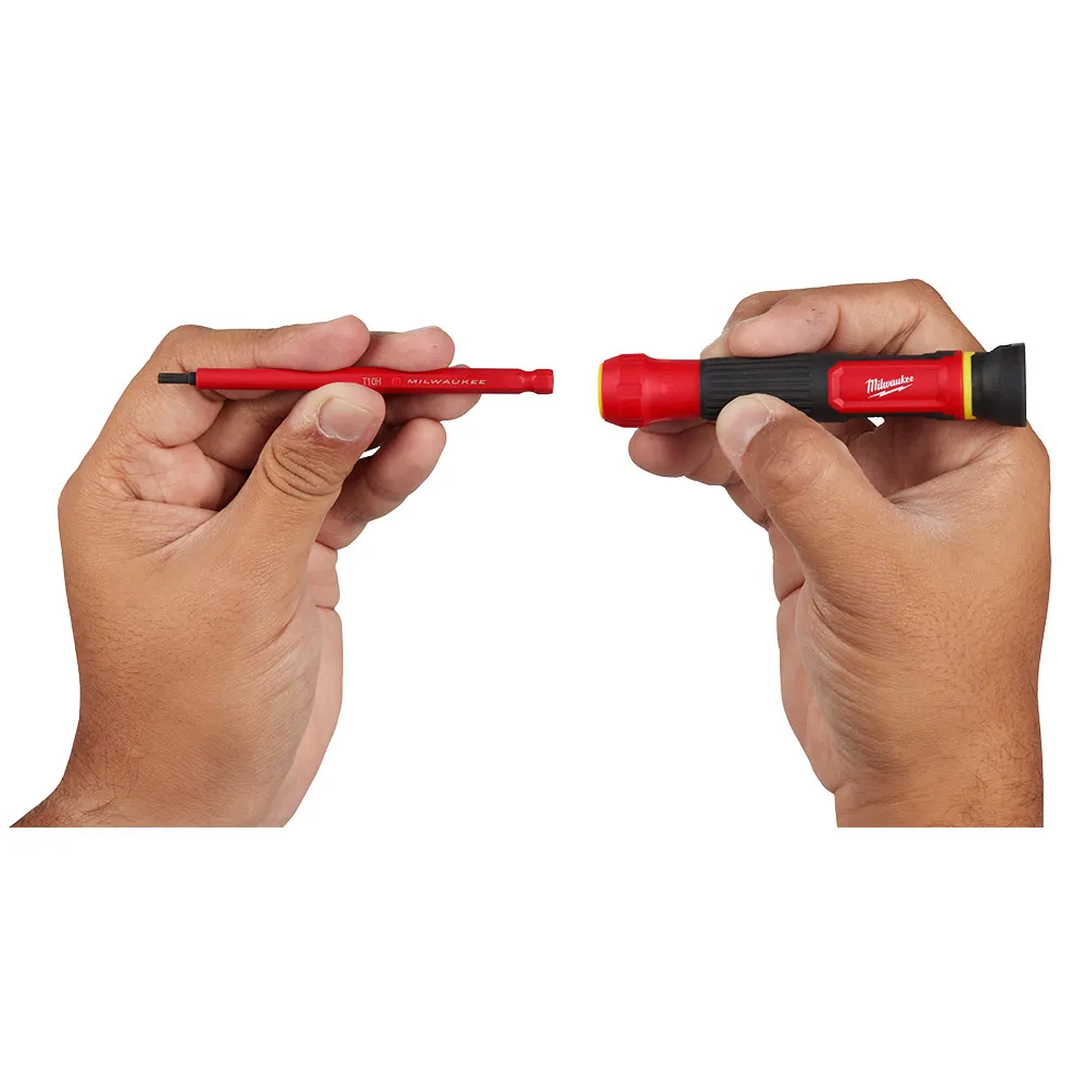 MILWAUKEE 8-in-1 1000v Insulated Precision Multi-Bit Screwdriver 48222217
