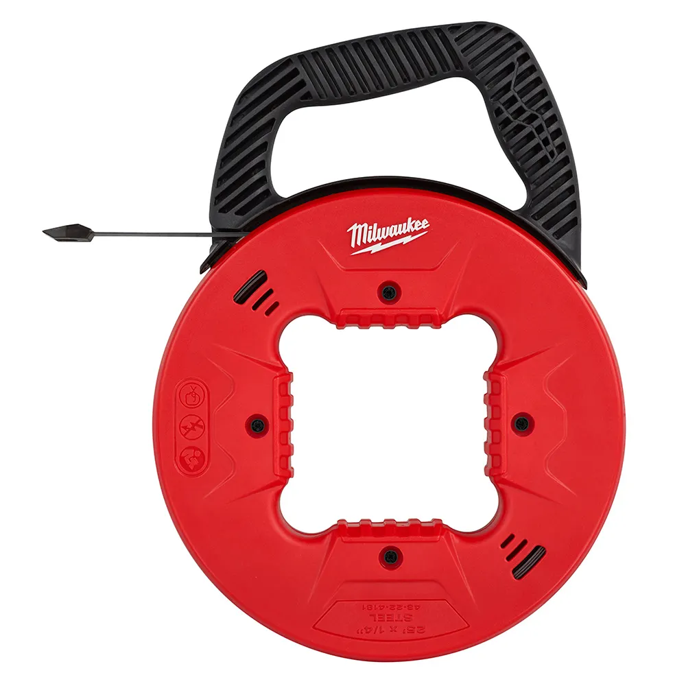 MILWAUKEE 6.4mm x 7.5m/25ft Steel Fish Tape 48224181