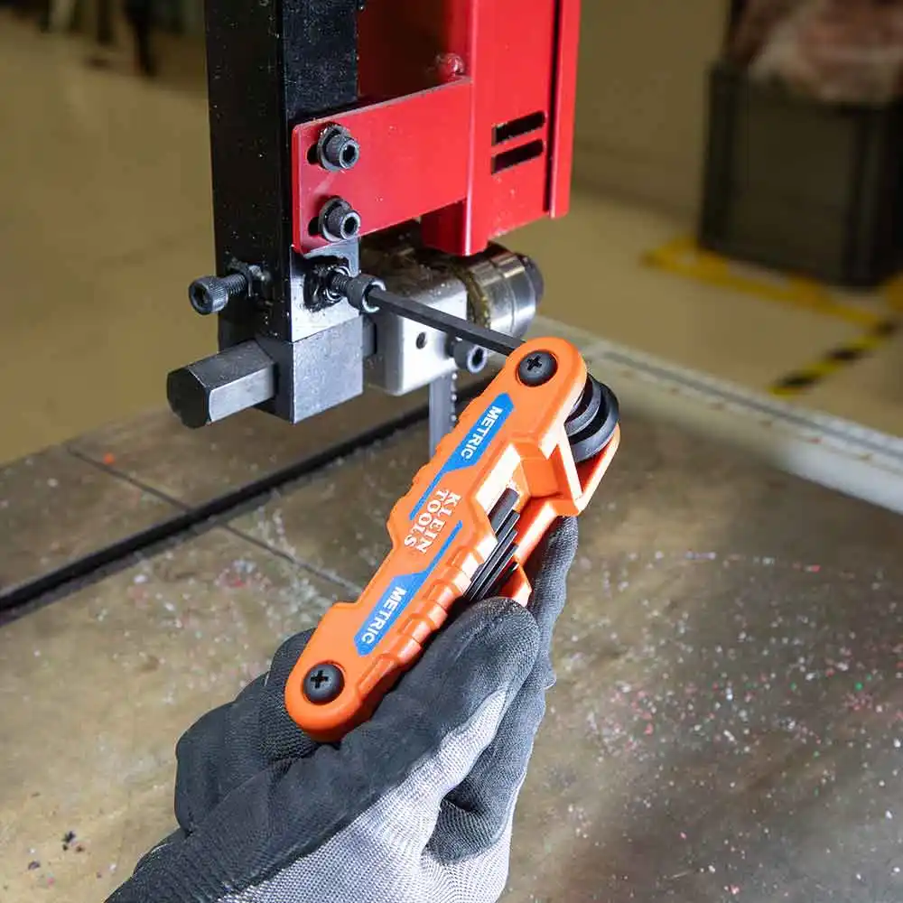 KLEIN SAE/MetricsFolding Compact Hex Key Set A-70542