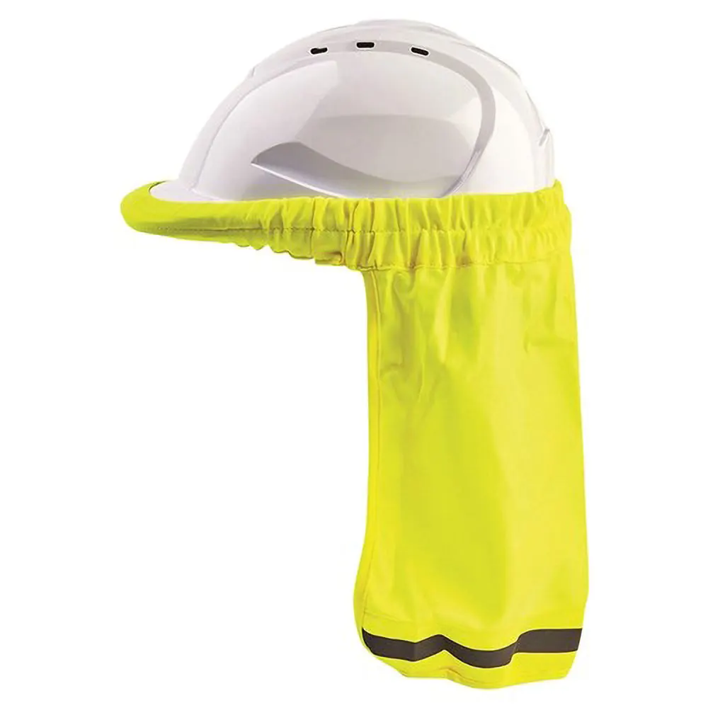 PROCHOICE Fluro Yellow Neck Shade Safety Hard Hat HHNSS