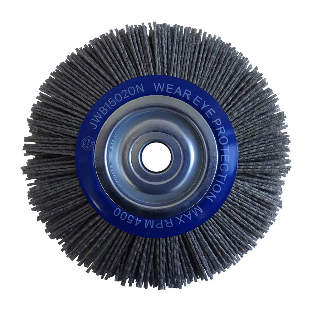 Josco 150mm Crimped Abrasive Nylon Wheel Brush