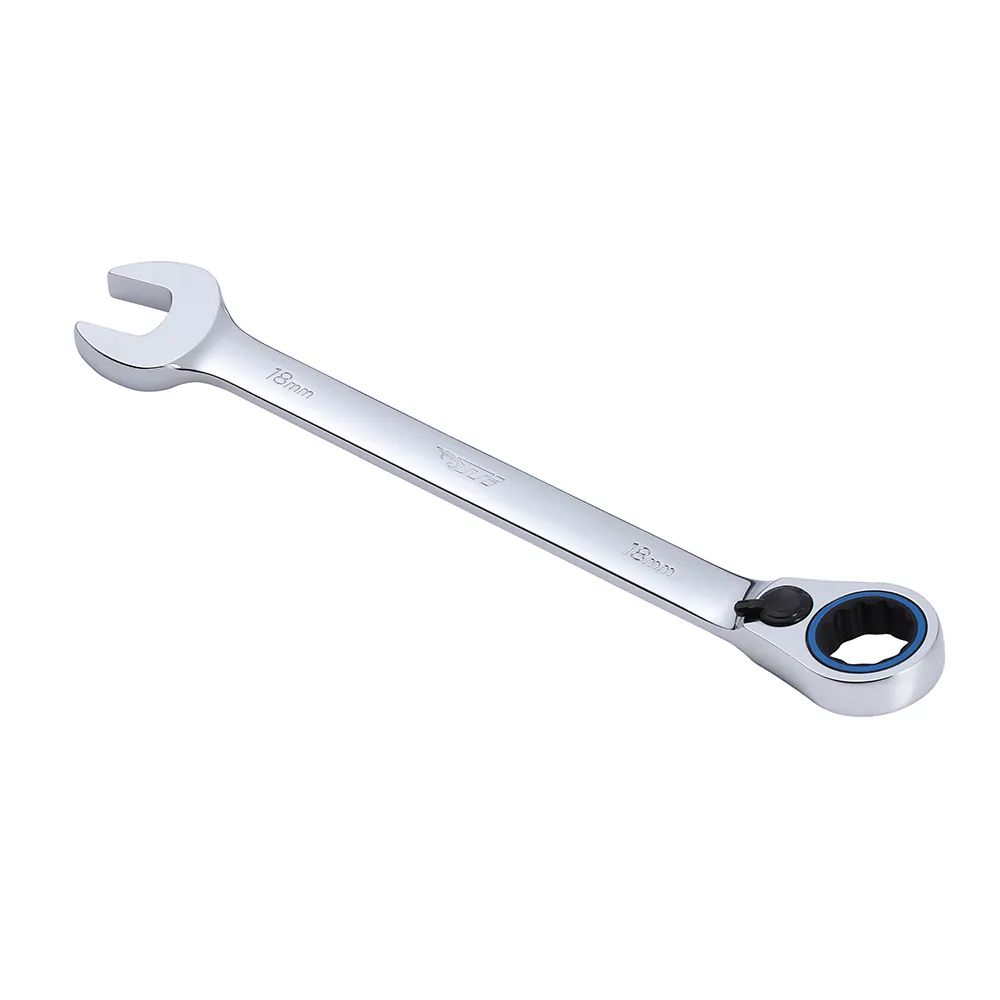 TTI 18mm 72T Metric Reversible Ratcheting Ring/Open-End Spanner TRVM18